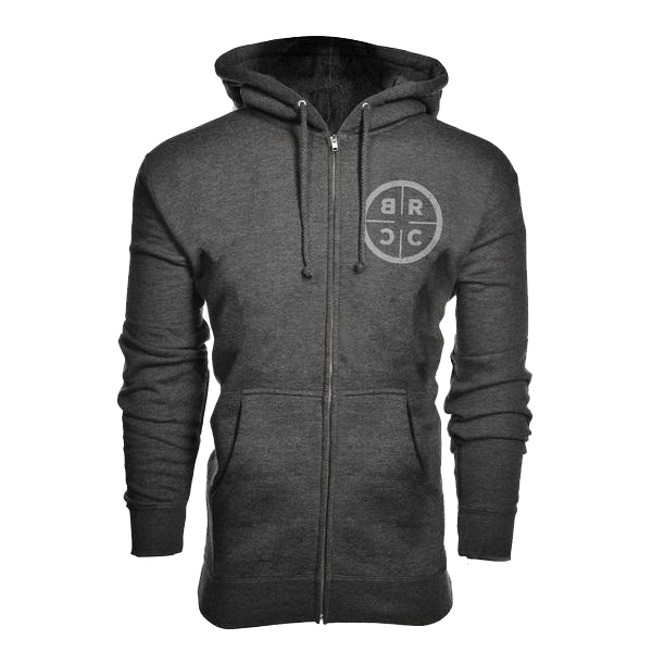 Brcc Vintage Logo Heavyweight Zip-Up Hoodie