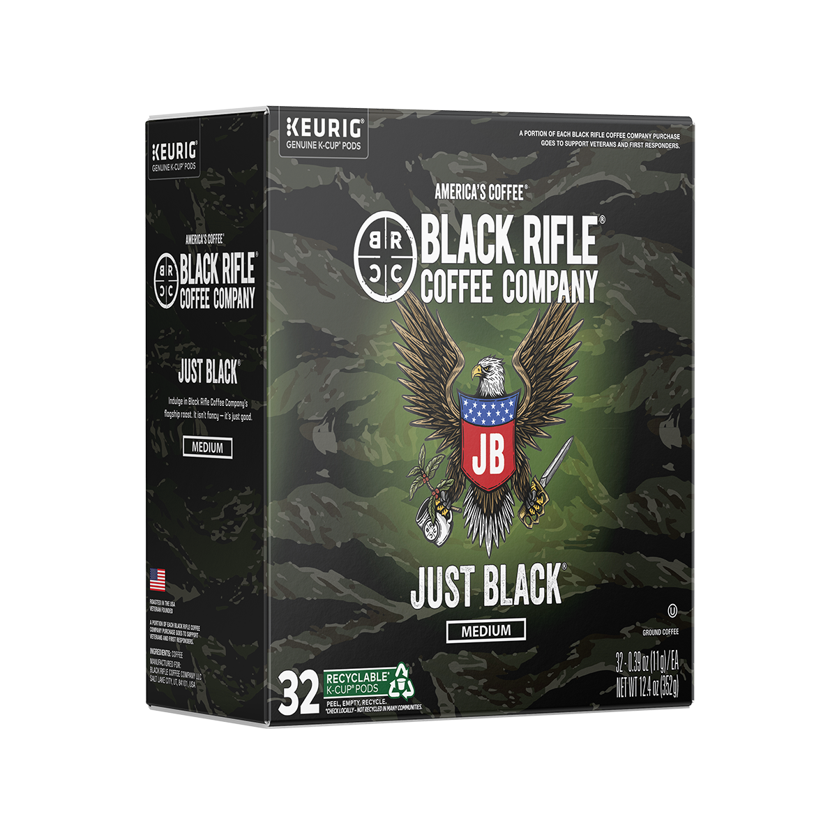 Just Black Coffee Rounds - 32Ct
