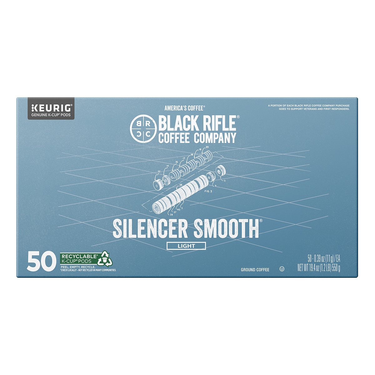 Silencer Smooth Coffee Rounds - 50Ct - Image 2