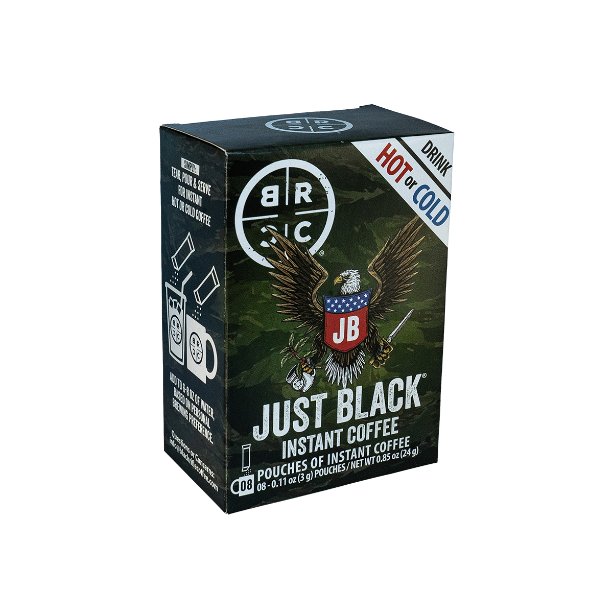 Just Black Instant Coffee Sticks