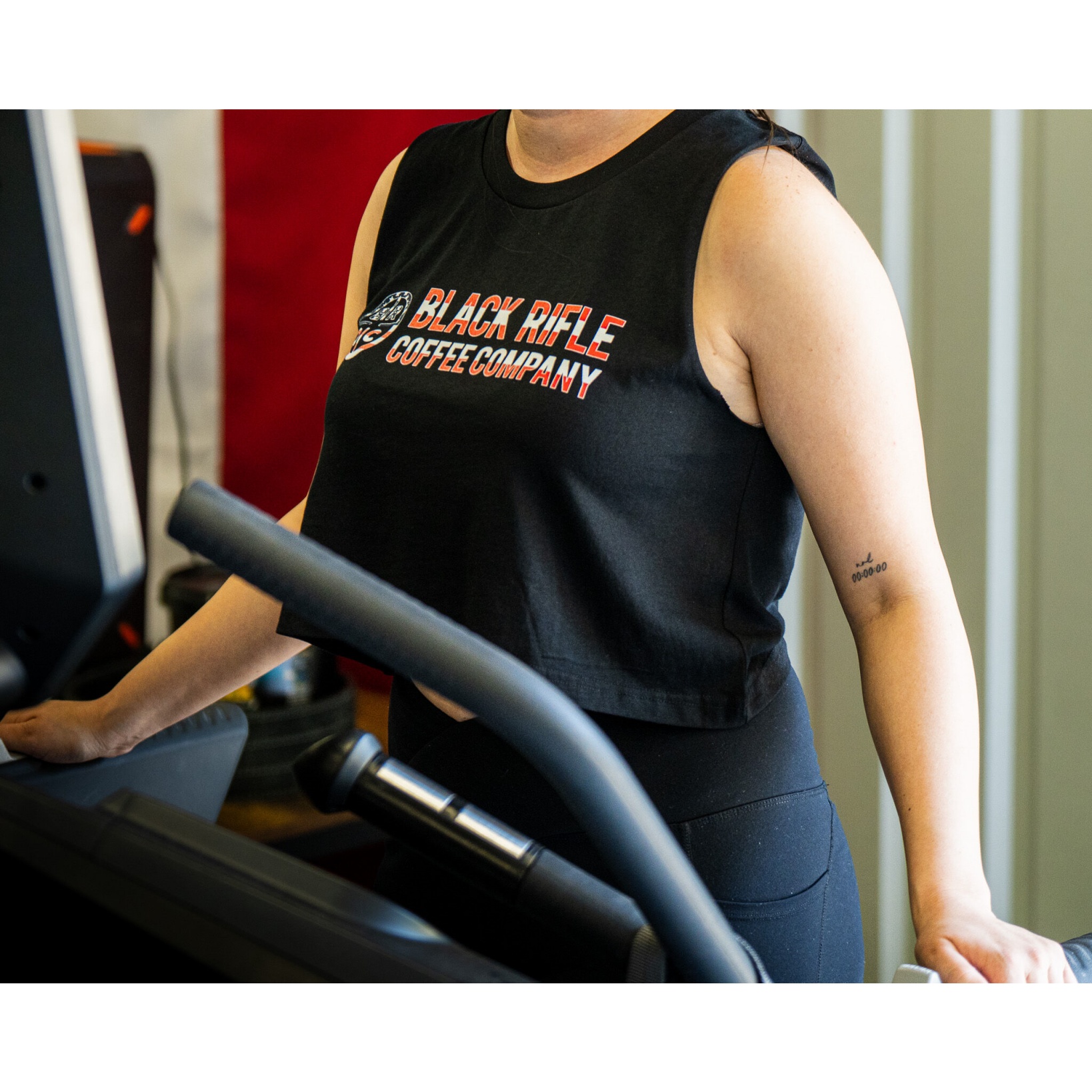 Women's Freedom Company Logo Crop Tank Top - Image 4